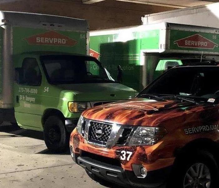 SERVPRO responding to a loss
